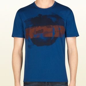 Gucci Watercolor Print T-Shirt
